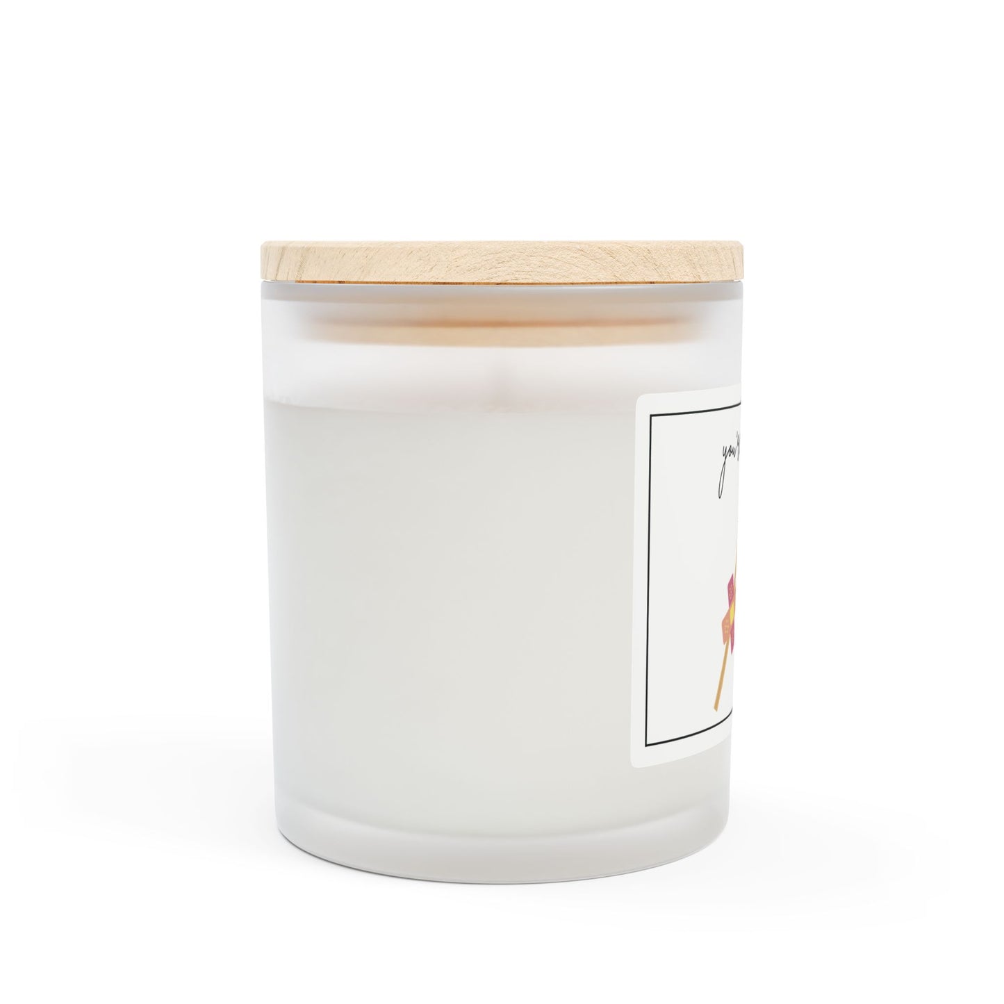 Frosted Glass Candle, 11oz